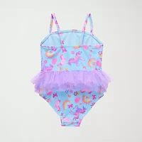 Okie Dokie Toddler & Little Girls Striped One Piece Swimsuit