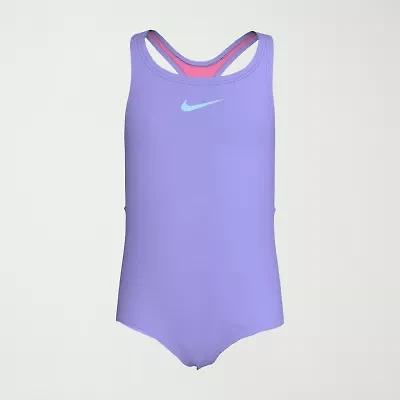 Nike Little Girls Long Sleeve One Piece Swimsuit