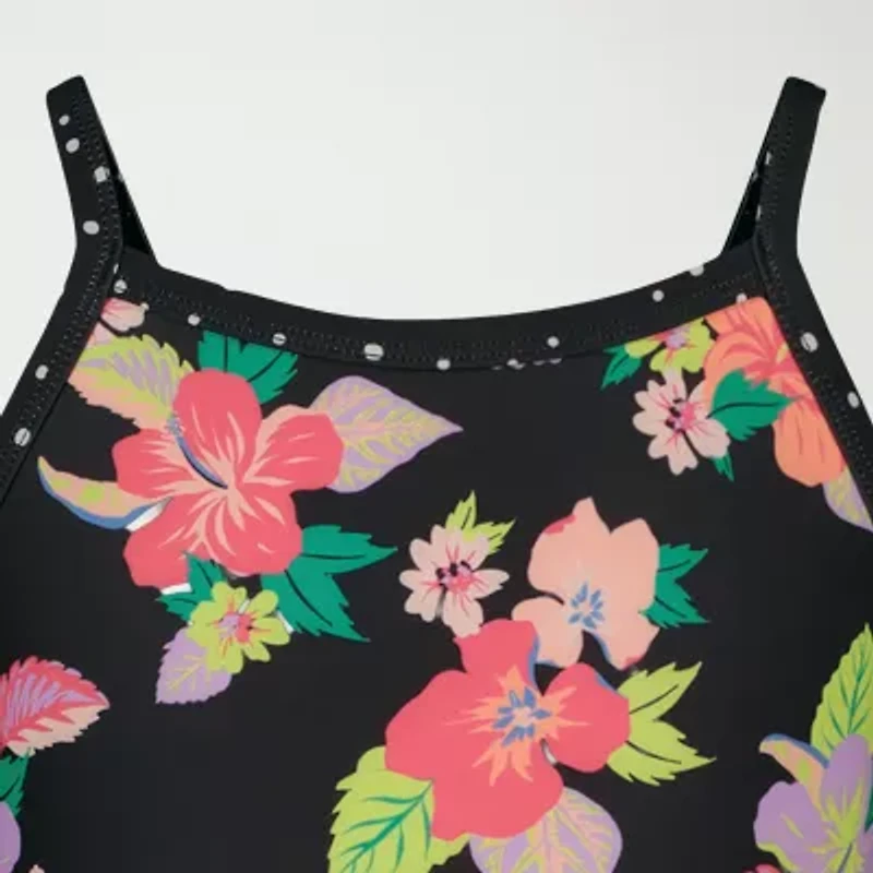 Roxy Big Kid Girls Floral Sleeveless One Piece Swimsuit