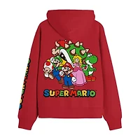 Novelty Mens Long Sleeve Super Mario Fleece Hoodie