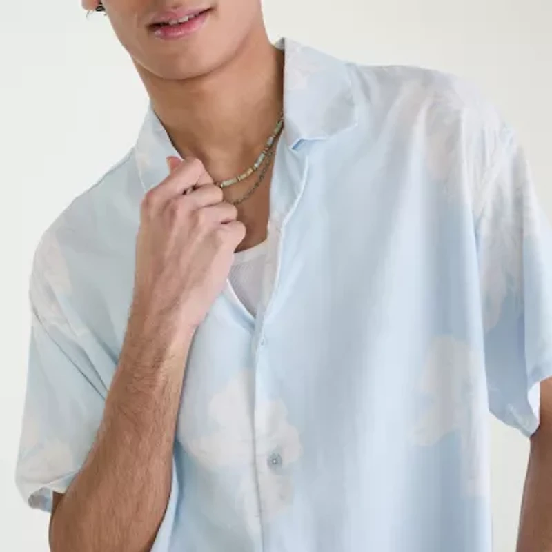 AEROPOSTALE Mens Short Sleeve Regular Fit Button-Down Shirt