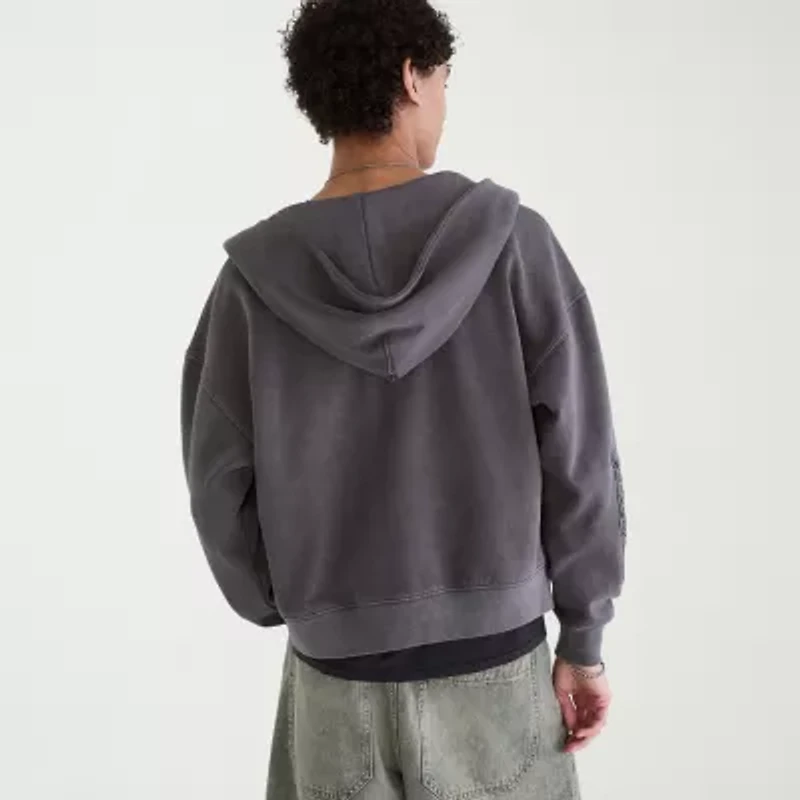 AEROPOSTALE Cloud Soft Graphic Mens Long Sleeve Fleece Zipper Hoodie