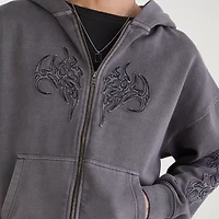 AEROPOSTALE Cloud Soft Graphic Mens Long Sleeve Fleece Zipper Hoodie