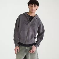AEROPOSTALE Cloud Soft Graphic Mens Long Sleeve Fleece Zipper Hoodie