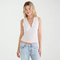 AEROPOSTALE Womens Juniors V Neck Sleeveless Tank Top
