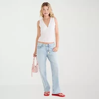 AEROPOSTALE Womens Juniors V Neck Sleeveless Tank Top