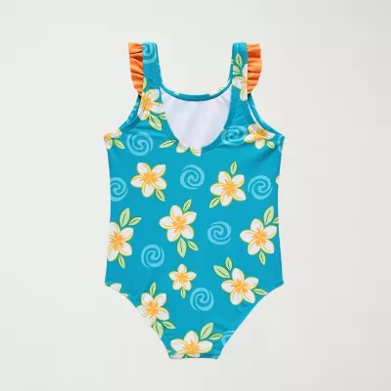 Disney Collection Little & Big Kid Girls Princess Moana One Piece Swimsuit