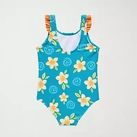 Disney Collection Little & Big Kid Girls Princess Moana One Piece Swimsuit