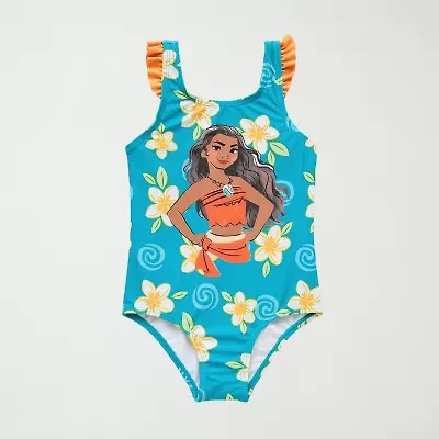 Disney Collection Little & Big Kid Girls Princess Moana One Piece Swimsuit