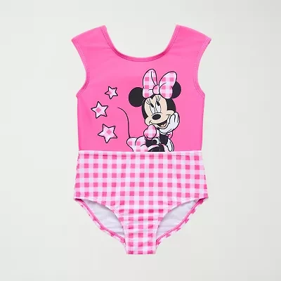 Disney Collection Little & Big Kid Girls Minnie Mouse One Piece Swimsuit