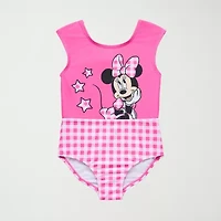 Disney Collection Little & Big Kid Girls Minnie Mouse One Piece Swimsuit