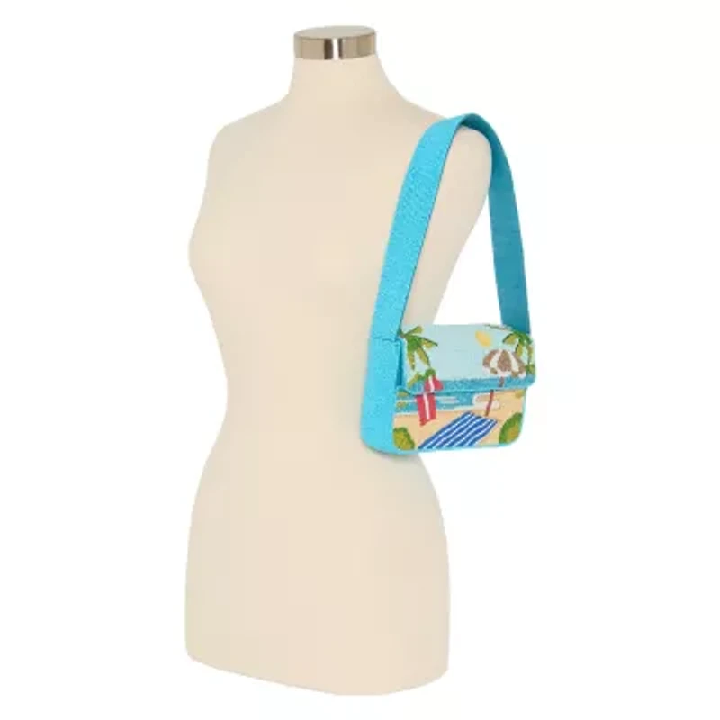 SOL and MER Beaded Vacation Shoulder Bag
