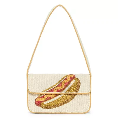 SOL and MER Beaded Hot Dog Shoulder Bag