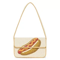 SOL and MER Beaded Hot Dog Shoulder Bag