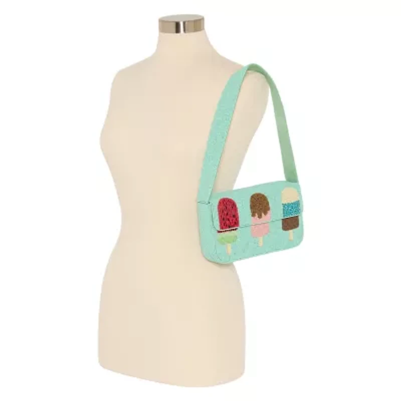 SOL and MER Beaded Ice Cream Shoulder Bag