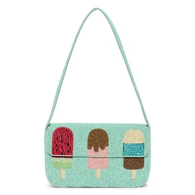 SOL and MER Beaded Ice Cream Shoulder Bag