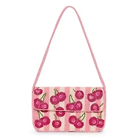 SOL and MER Beaded Cherry Shoulder Bag