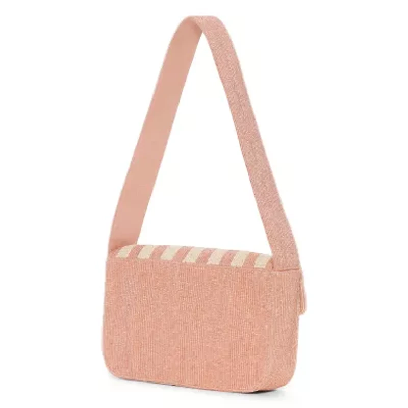 SOL and MER Beaded Peaches Shoulder Bag