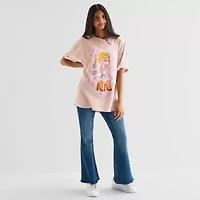 Lizzie Mcguire Oversized Tee Womens Crew Neck Short Sleeve Regular Fit Graphic T-Shirt