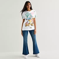 Boyfriend Tee Womens Crew Neck Short Sleeve Regular Fit Winnie The Pooh Graphic T-Shirt