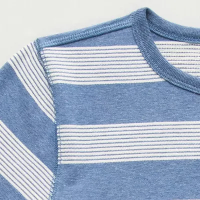 Thereabouts Little & Big Kid Boys Bodysuit Closure Easy-on + Easy-off Adaptive Crew Neck Short Sleeve