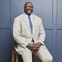 Shaquille O'Neal XLG™ Mens Stretch Fabric Plaid Big and Tall Suit Jacket