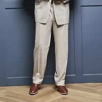 Shaquille O'Neal XLG™ Mens Big and Tall Stretch Fabric Plaid Flat Front Suit Pant