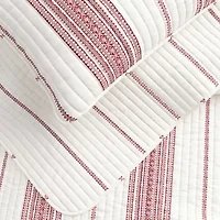 Linery Farmhouse Stripe Reversible Quilt Set