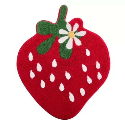 Home Expressions Strawberry Bath Rug