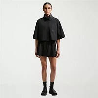Nike Womens Short Sleeve Regular Fit Button-Down Shirt