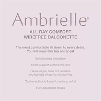 Ambrielle Wireless Balconette Bra 364457