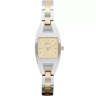 Relic® Elaine Womens 2-Tone Dress Watch ZR34215