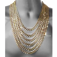 10K Yellow Gold 10MM Curb Necklace