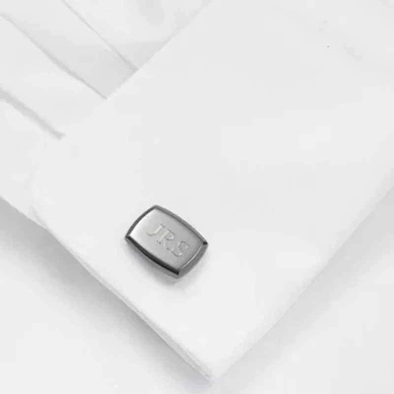 Personalized Gunmetal Cufflinks