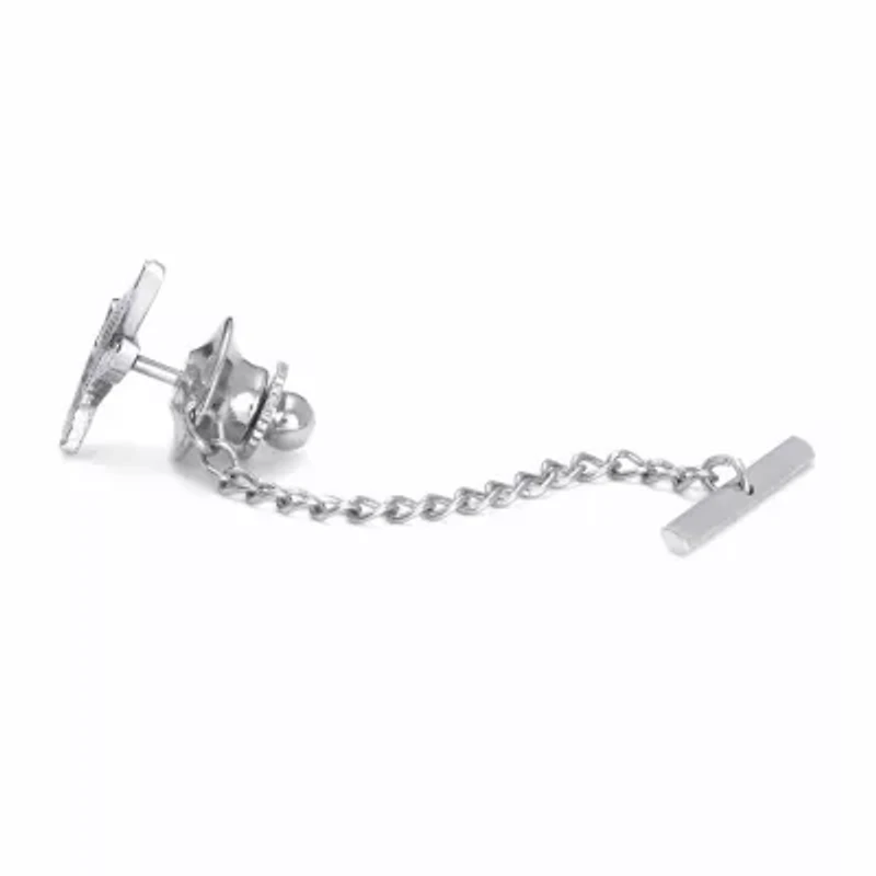 Duck Rhodium-Plated Tie Tack
