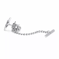 Duck Rhodium-Plated Tie Tack