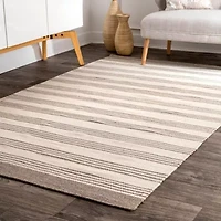 nuLoom Flatweave Rivka Stripes Rectangular Rug