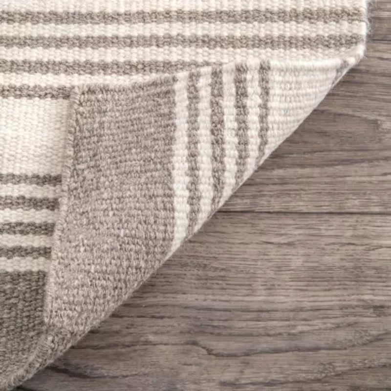 nuLoom Flatweave Rivka Stripes Rectangular Rug