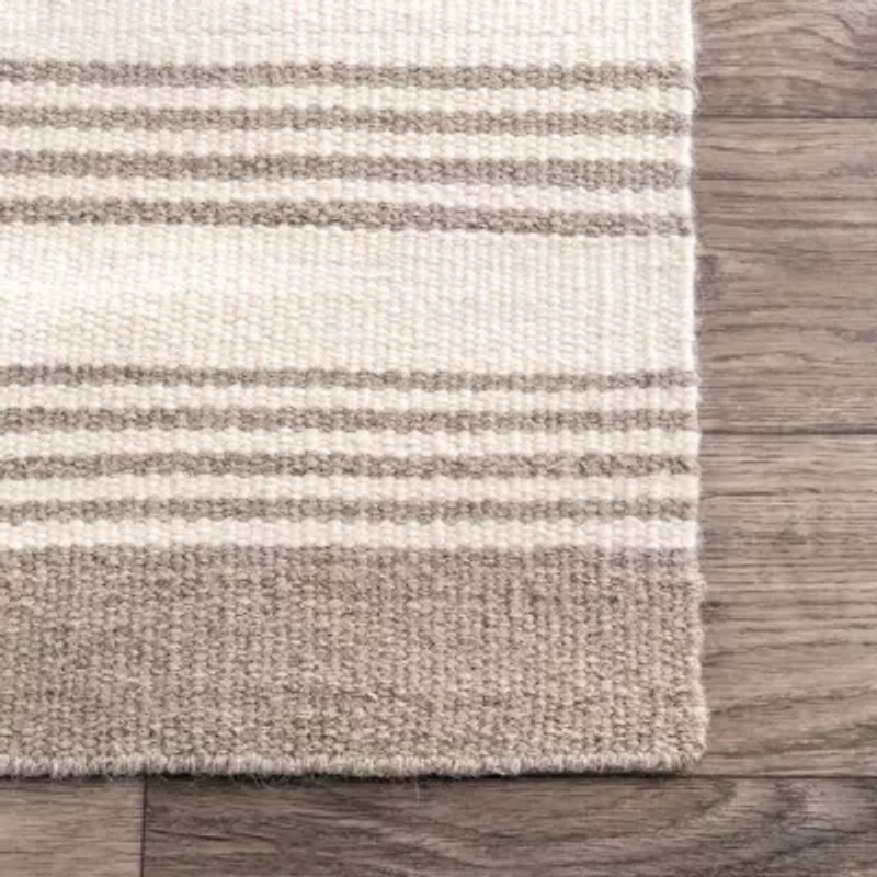 nuLoom Flatweave Rivka Stripes Rectangular Rug
