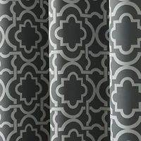 Sun Zero Barnett Trellis Grommet Top Energy Saving Blackout Single Curtain Panel