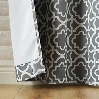 Sun Zero Barnett Trellis Grommet Top Energy Saving Blackout Single Curtain Panel
