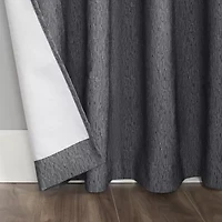 Sun Zero Noir Dimensional Thermal Extreme Grommet Top Energy Saving 100% Blackout Single Curtain Panel