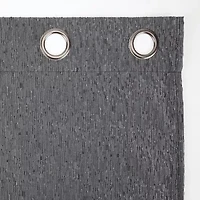 Sun Zero Noir Dimensional Thermal Extreme Grommet Top Energy Saving 100% Blackout Single Curtain Panel