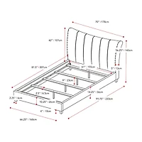 Rosewell Upholstered Tufted Platform Bed