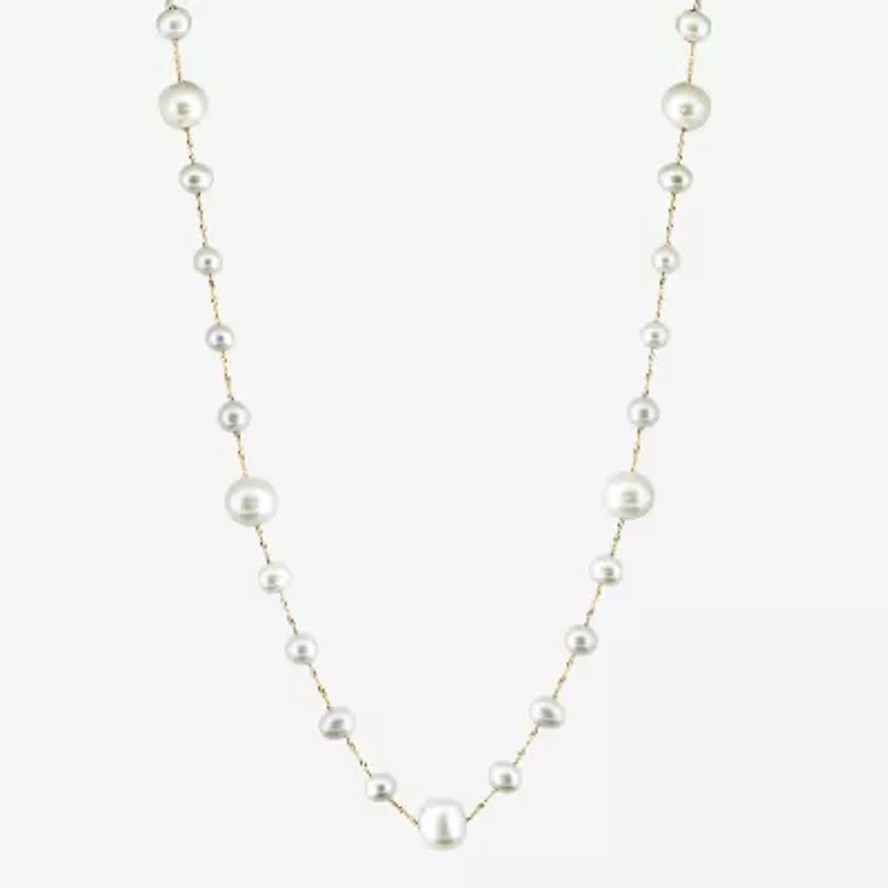 Effy  Womens White 18 Inch Strand Necklace