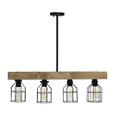 4 Light Farmhouse Beam Pendant