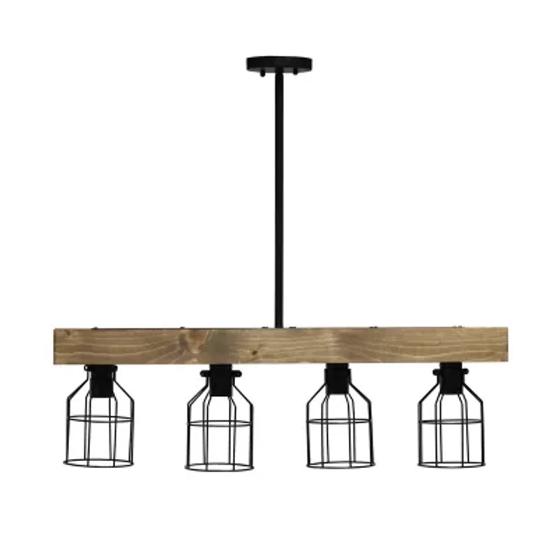 4 Light Farmhouse Beam Pendant