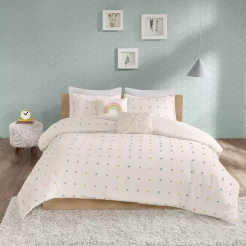 Urban Habitat Kids Ensley Jacquard 100% Cotton Duvet Cover Set with Decorative Pillows