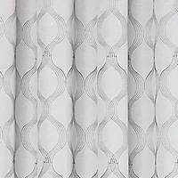 Max Blackout Prescott Grommet Top Embroidered 100% Single Curtain Panel