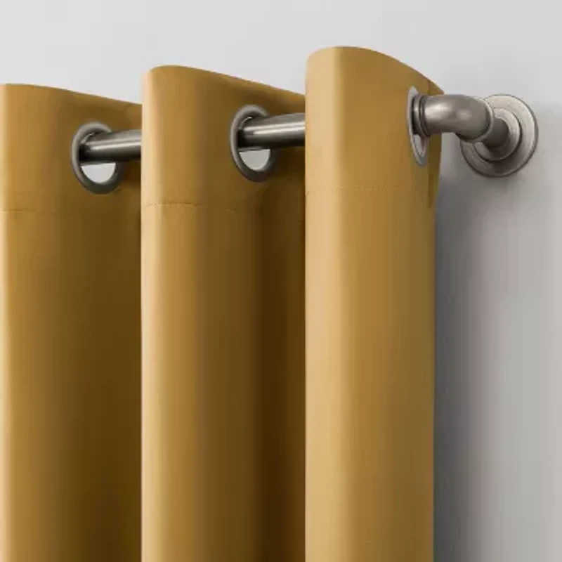 Sun Zero Evan Grommet Top Energy Saving Blackout Single Curtain Panel